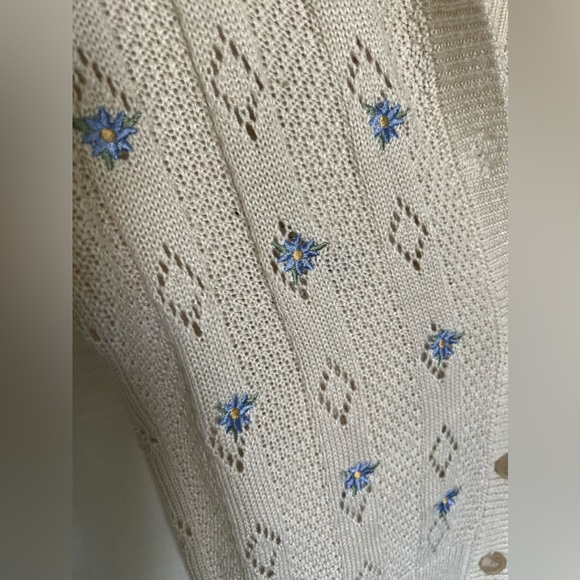 Cardigan & tank top floral set, cottage core - Picture 4 of 4